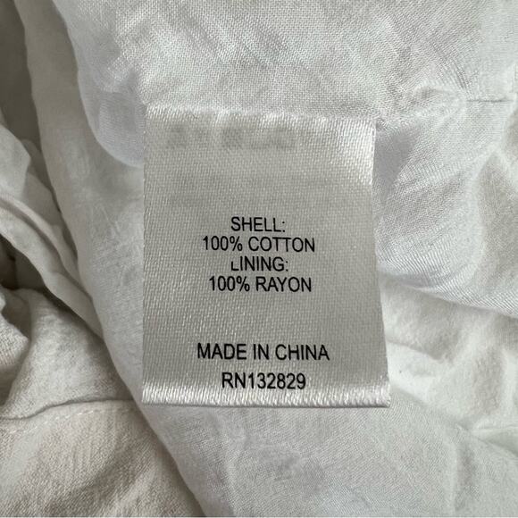 L'Academie Revolve Women’s The Janeiro Tie Front Bell Sleeve White Mini Dress XS - Picture 10 of 13